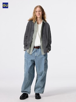GU데님슈퍼와이드카고팬츠