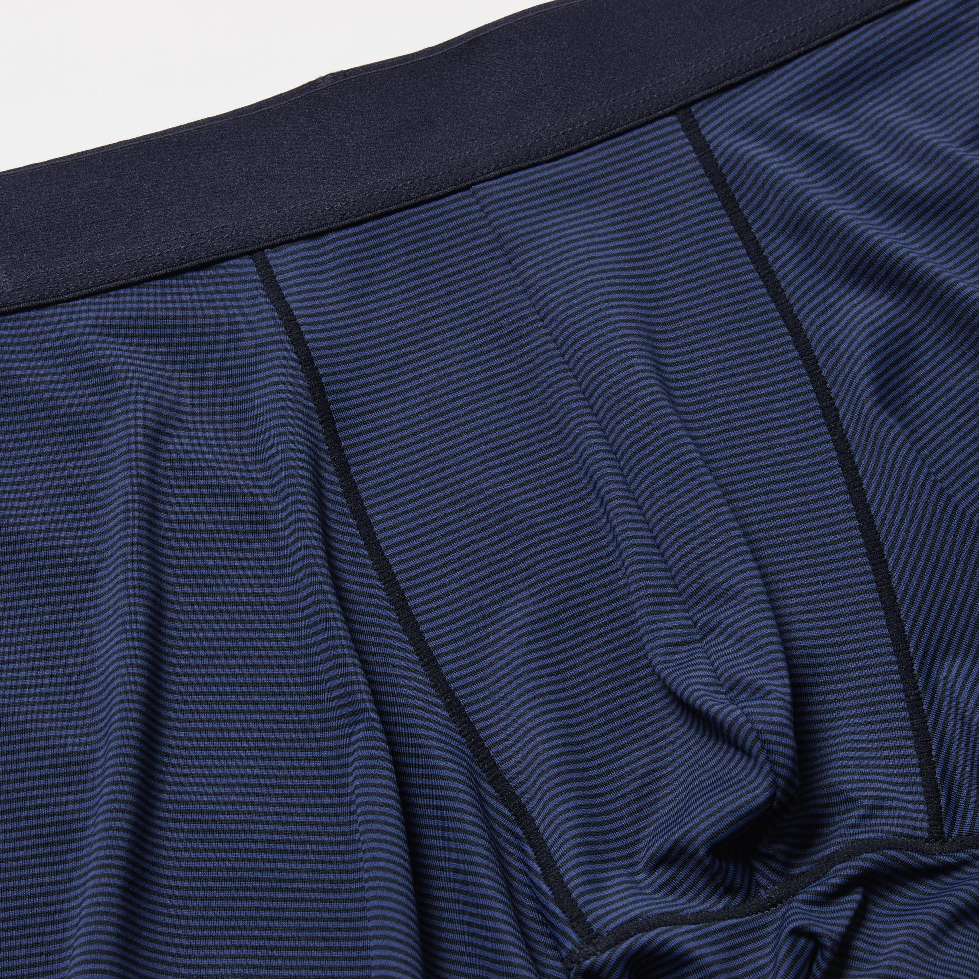 Трусы-боксеры Uniqlo AIRism Boxer Briefs (Low Rise), в полоску
