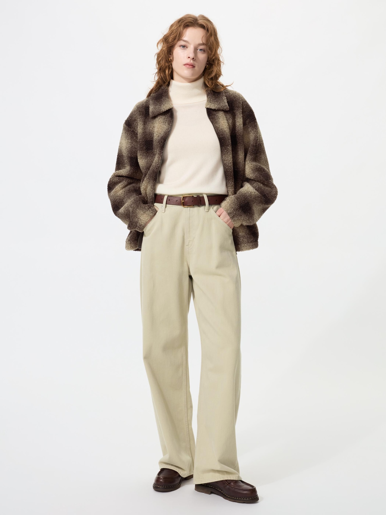 Джинсы Uniqlo Baggy Barrel Leg Jeans, длина 75 см