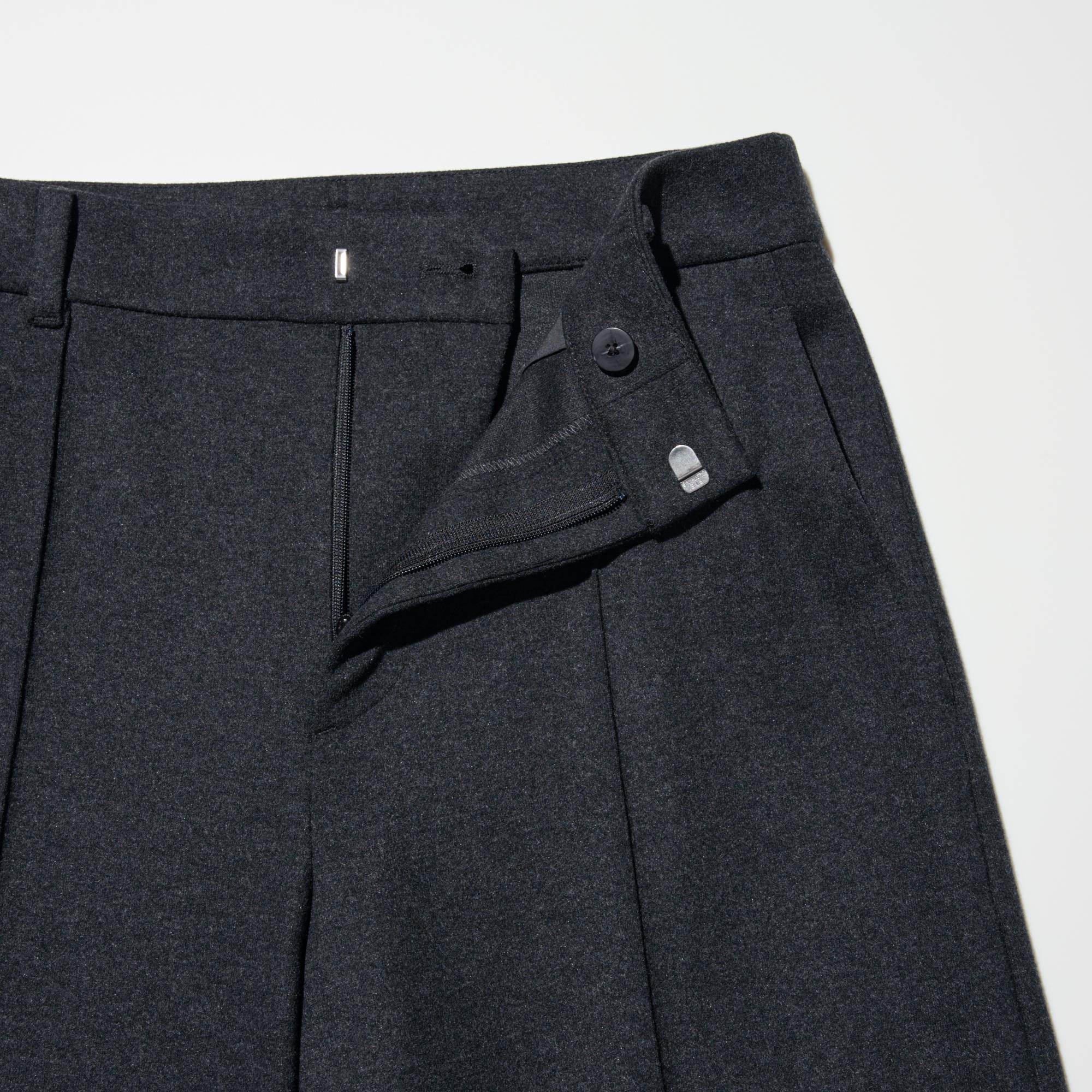 Брюки Uniqlo Brushed Jersey Wide Pants, длина штанины 70-74 см