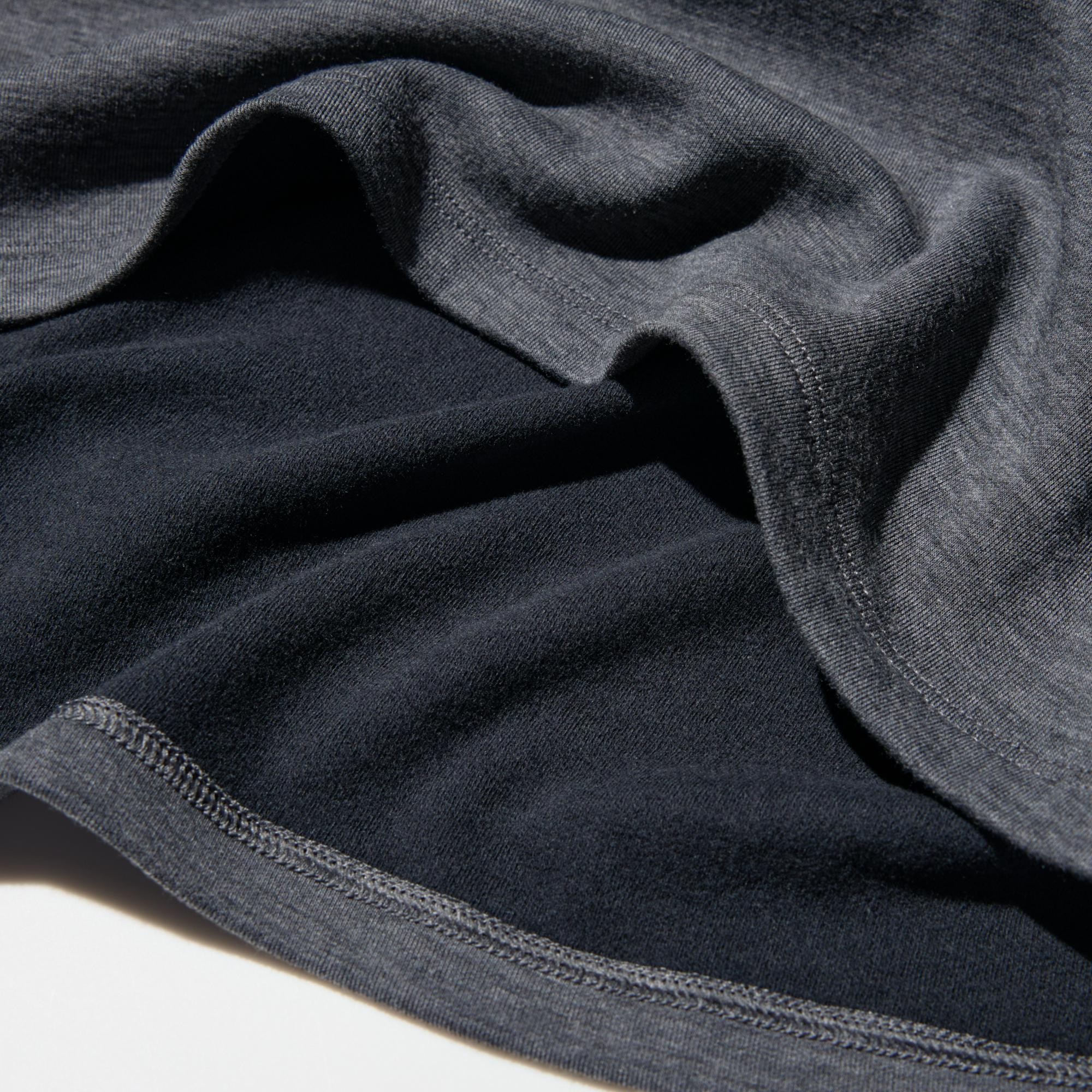 Футболка Uniqlo Heattech Cotton Crew Neck T (9/10 Sleeve) Extra Warm