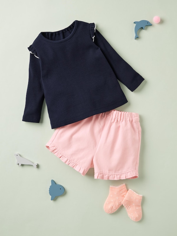 BT크루넥T(긴팔)프릴