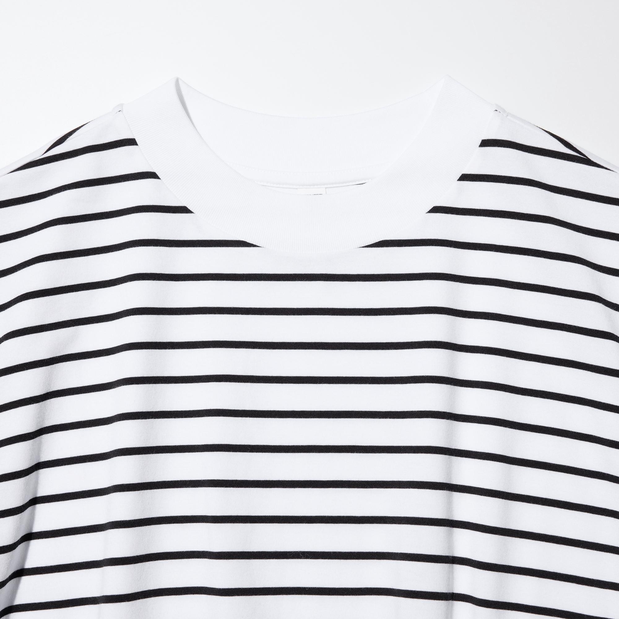 Футболка Uniqlo AIRism Cotton T (в полоску)