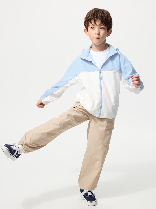 KIDS포켓터블UV PROTECTION파카(컬러블럭)