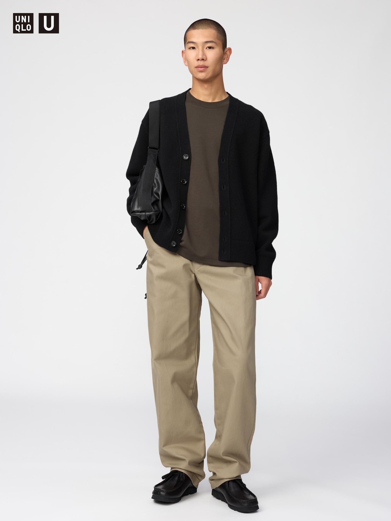 Брюки Uniqlo Wide Chino Pants, длинные, длина 85.5 см