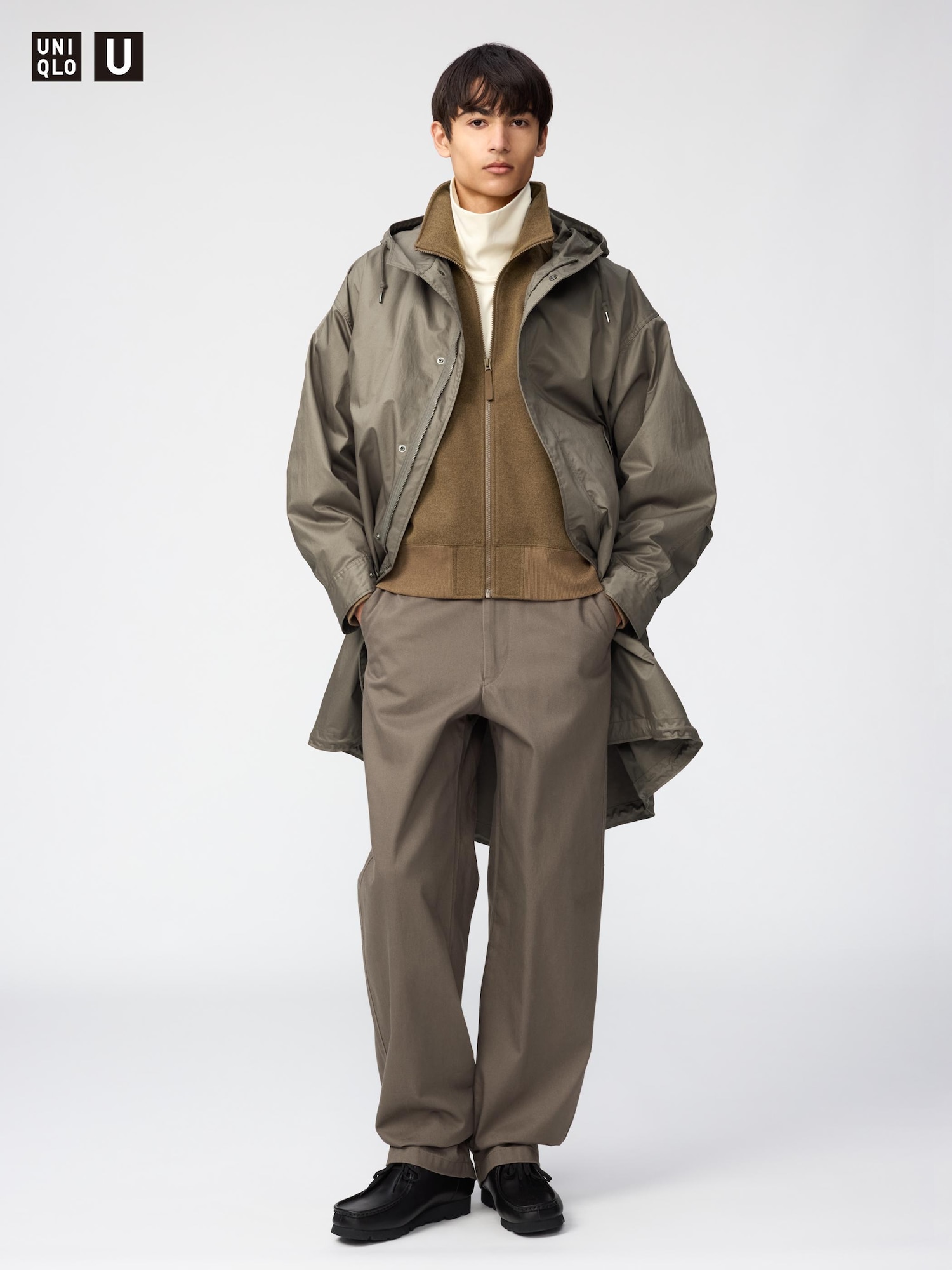 Брюки Uniqlo Wide Chino Pants, длинные, длина 85.5 см