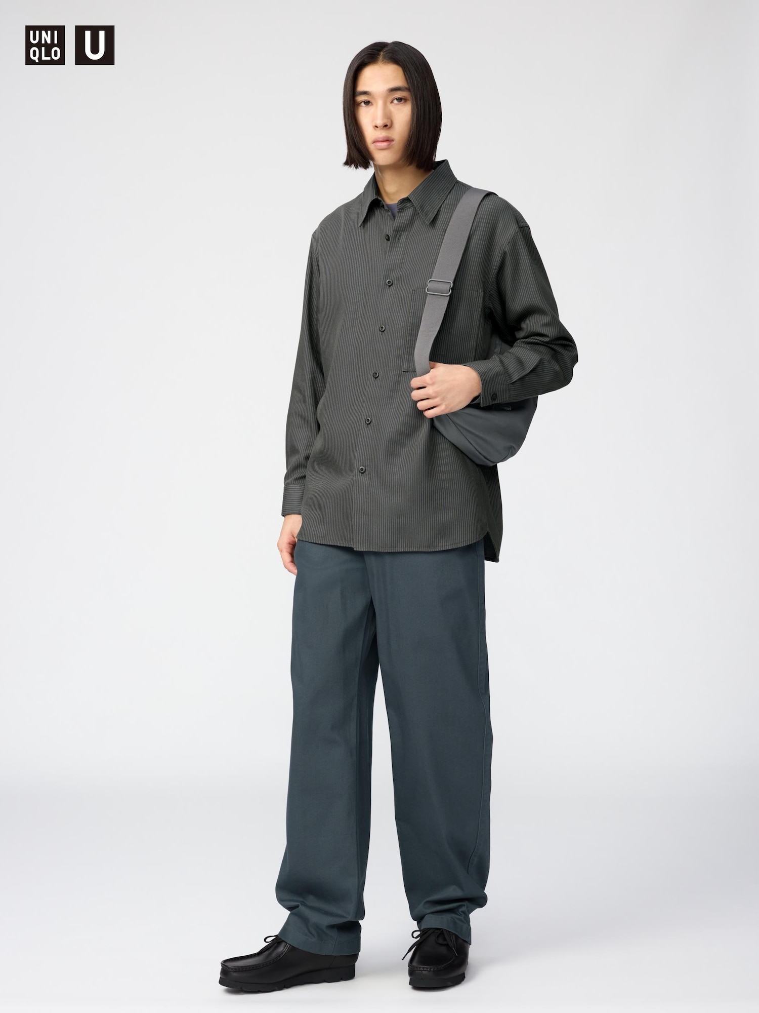 Брюки Uniqlo Wide Chino Pants, длинные, длина 85.5 см