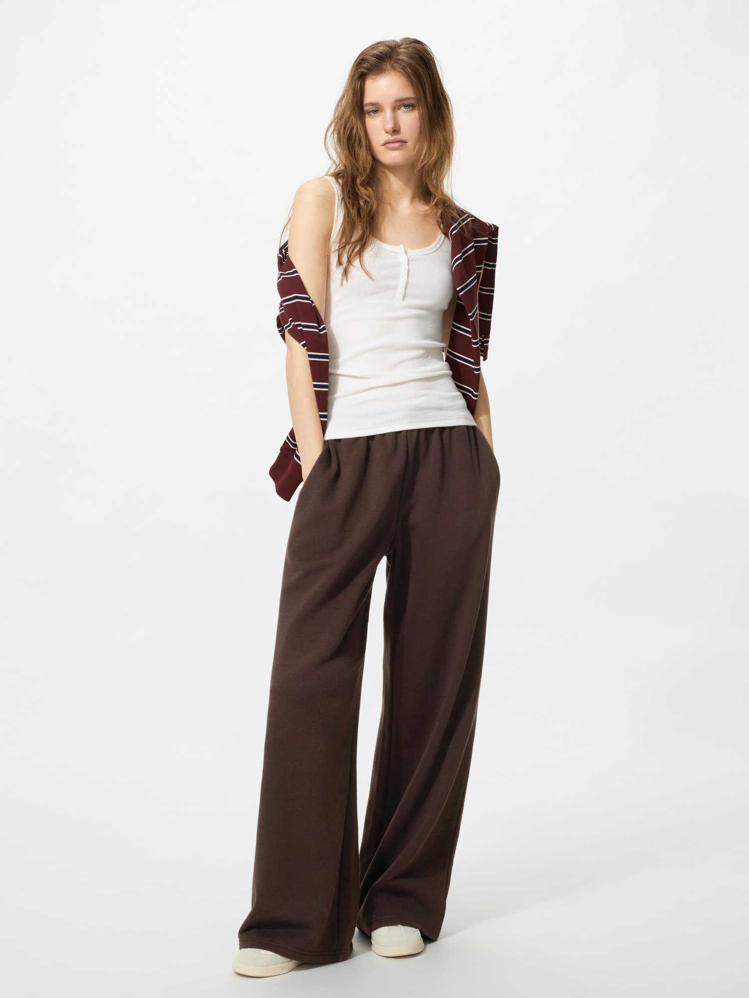 Широкие брюки Sweat (удлиненные, 75–78 см)