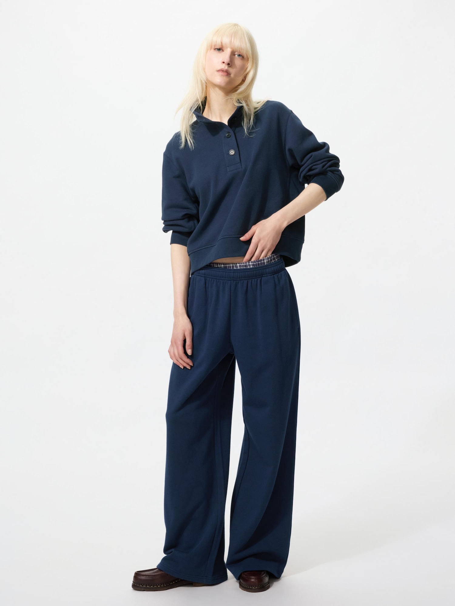 Широкие брюки Sweat (удлиненные, 75–78 см)