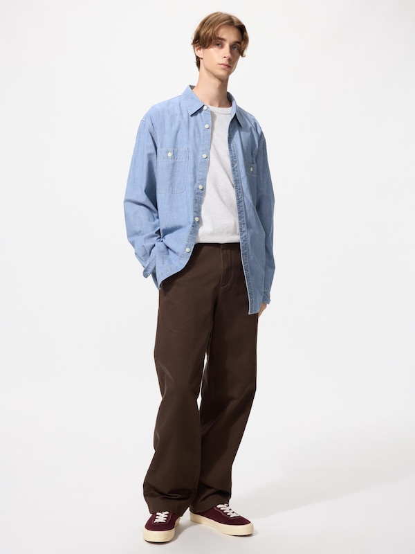 샴브레이오버셔츠