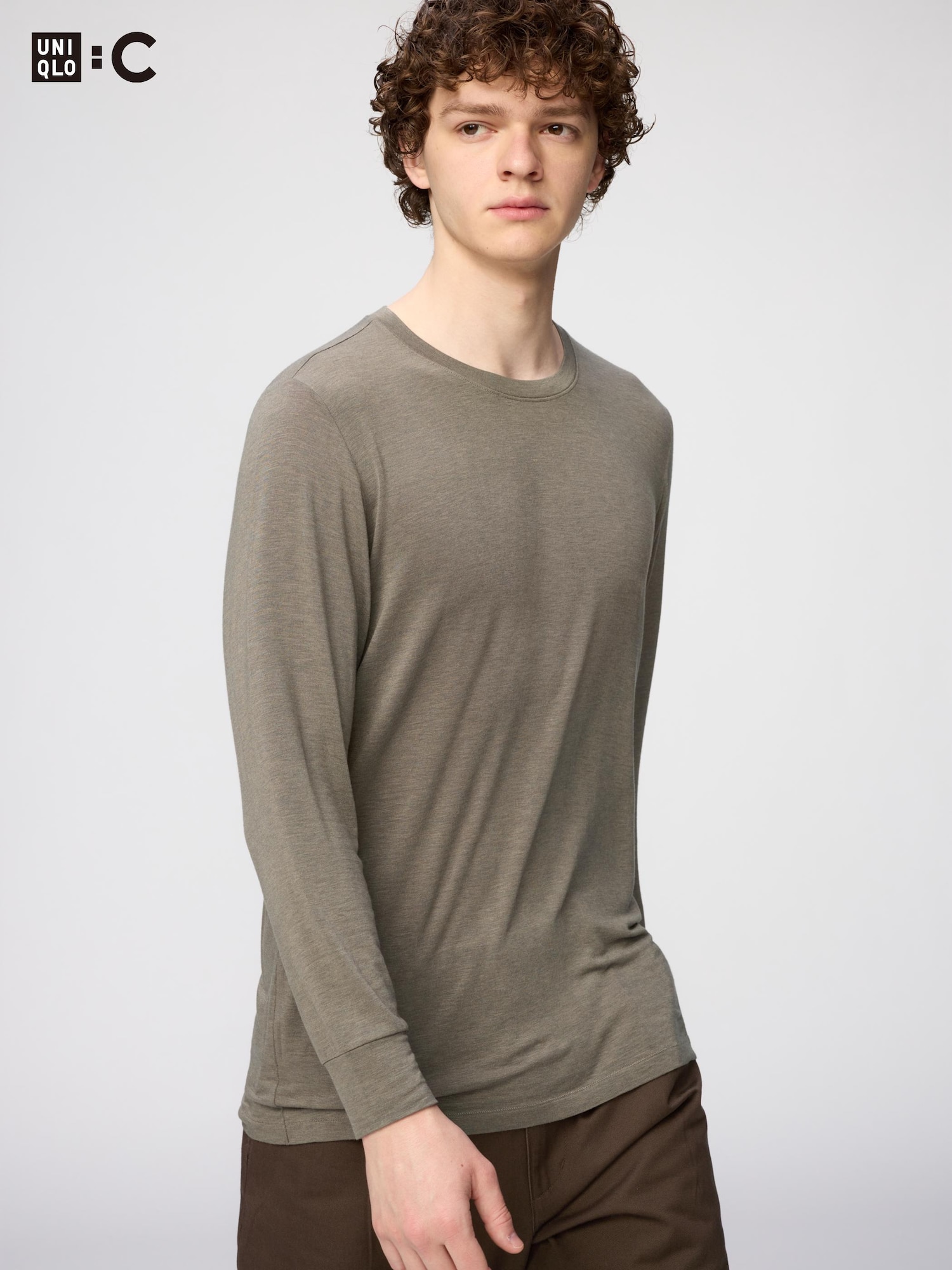 Футболка Uniqlo HEATTECH Cashmere Blend Crew Neck T 9/10 Sleeve Extra Warm