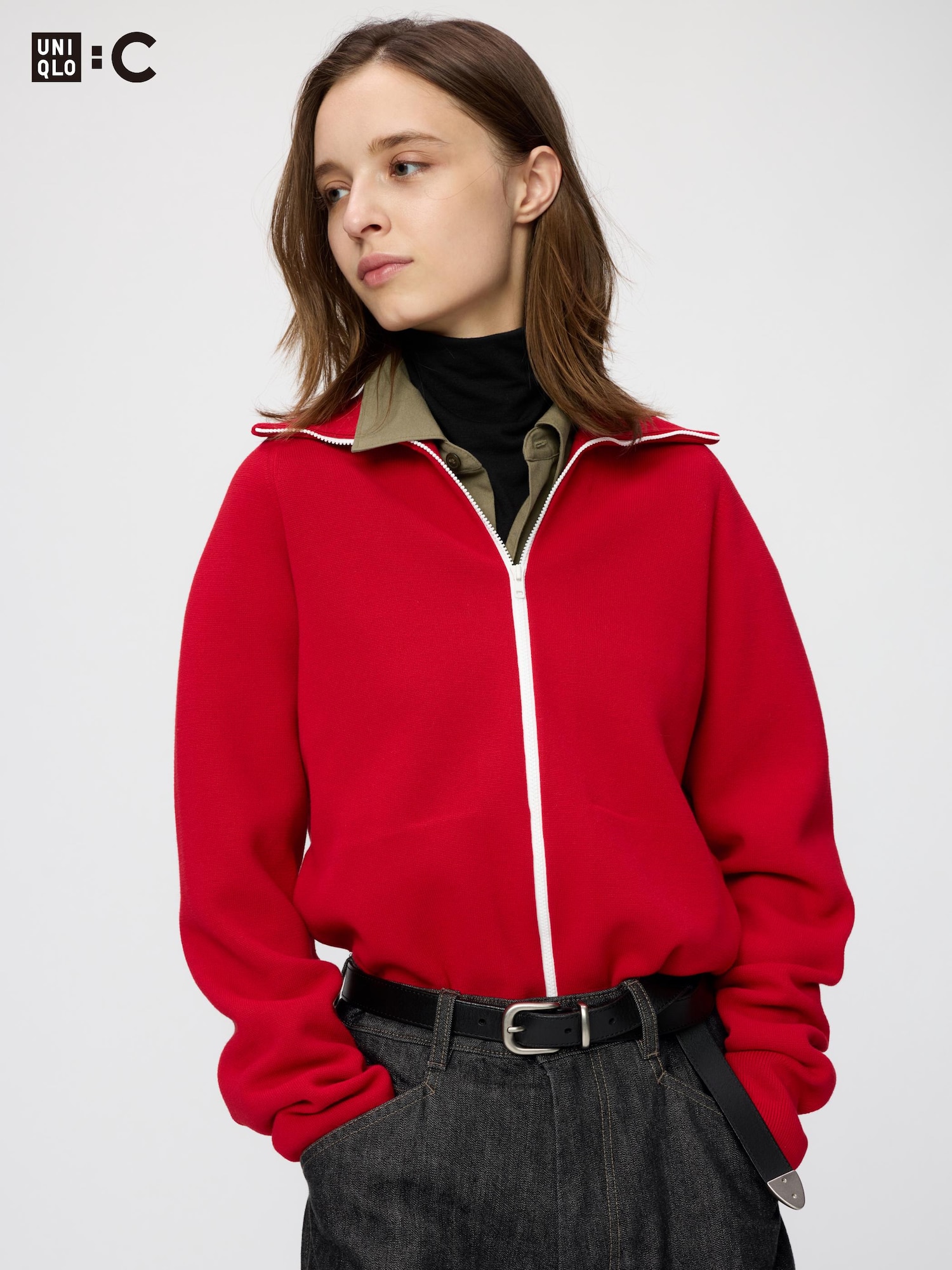 Кардиган на молнии Uniqlo Milano Rib Full Zip