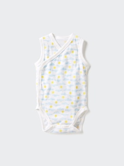 BN코튼메쉬이너바디수트(슬리브리스·프린트)60cm