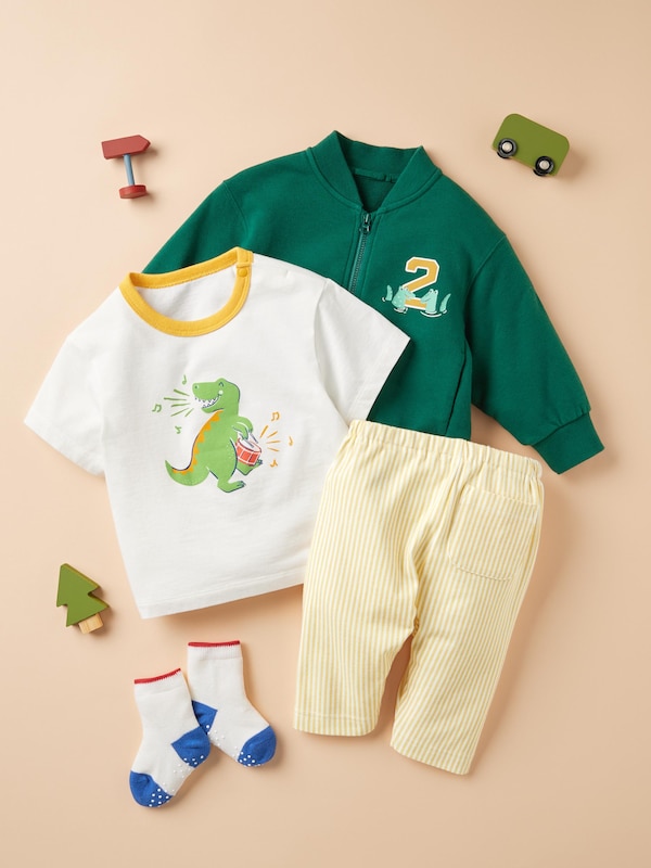 BT AIRism크롭레깅스(릴랙스핏)스트라이프