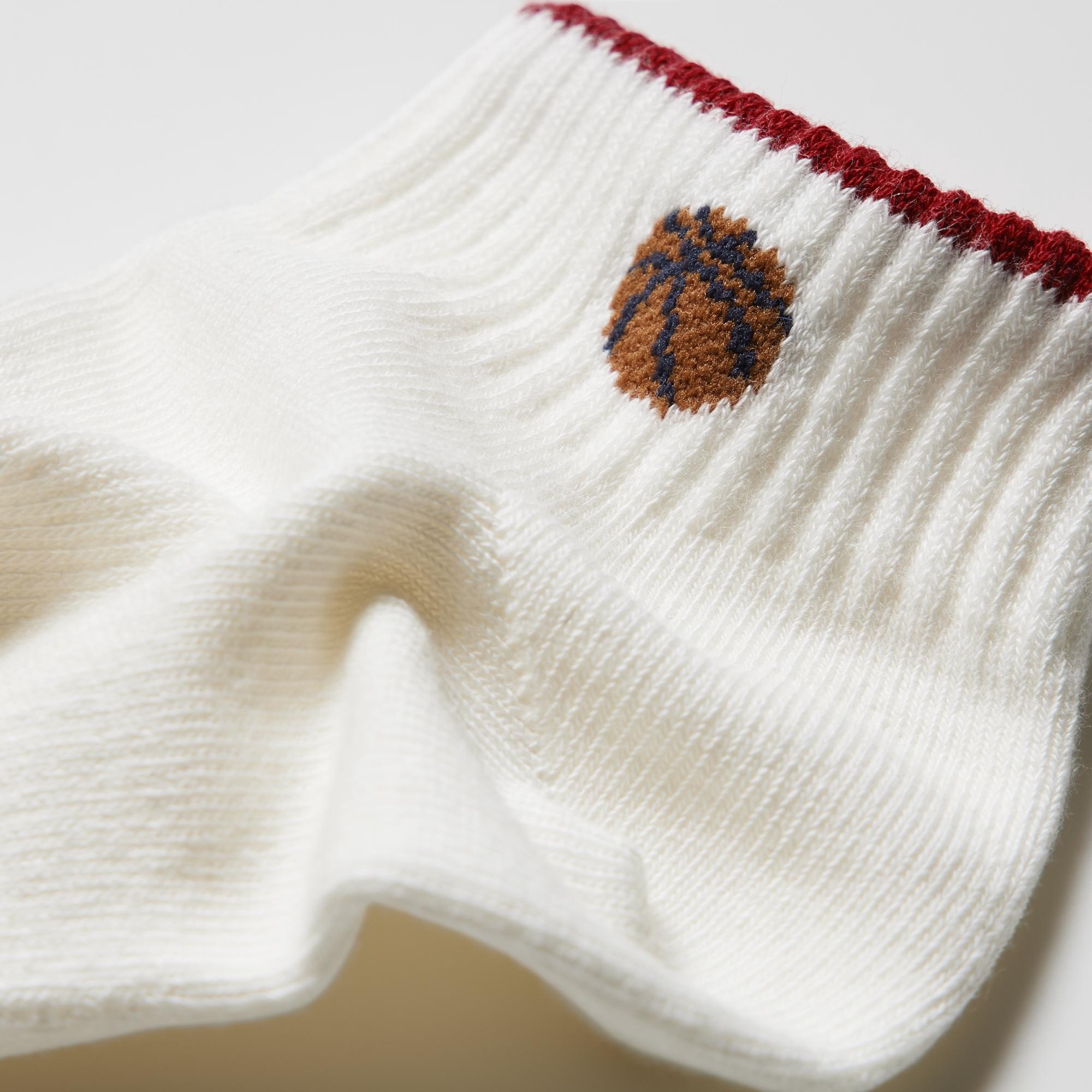 Носки короткие детские Uniqlo Short Socks (Line) B, 3 пары