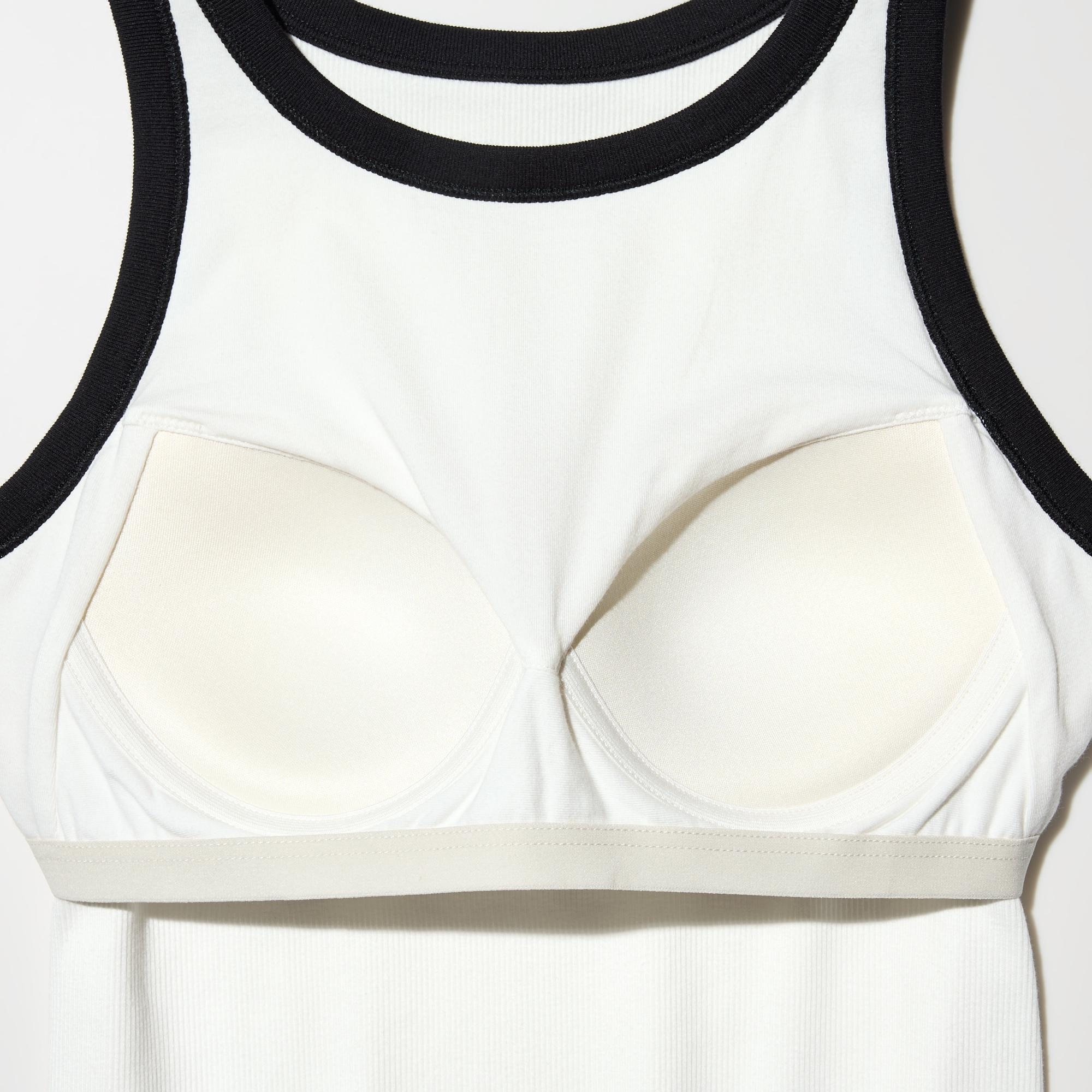 Бра-топ Uniqlo Rib Bra Top (Colorblock)