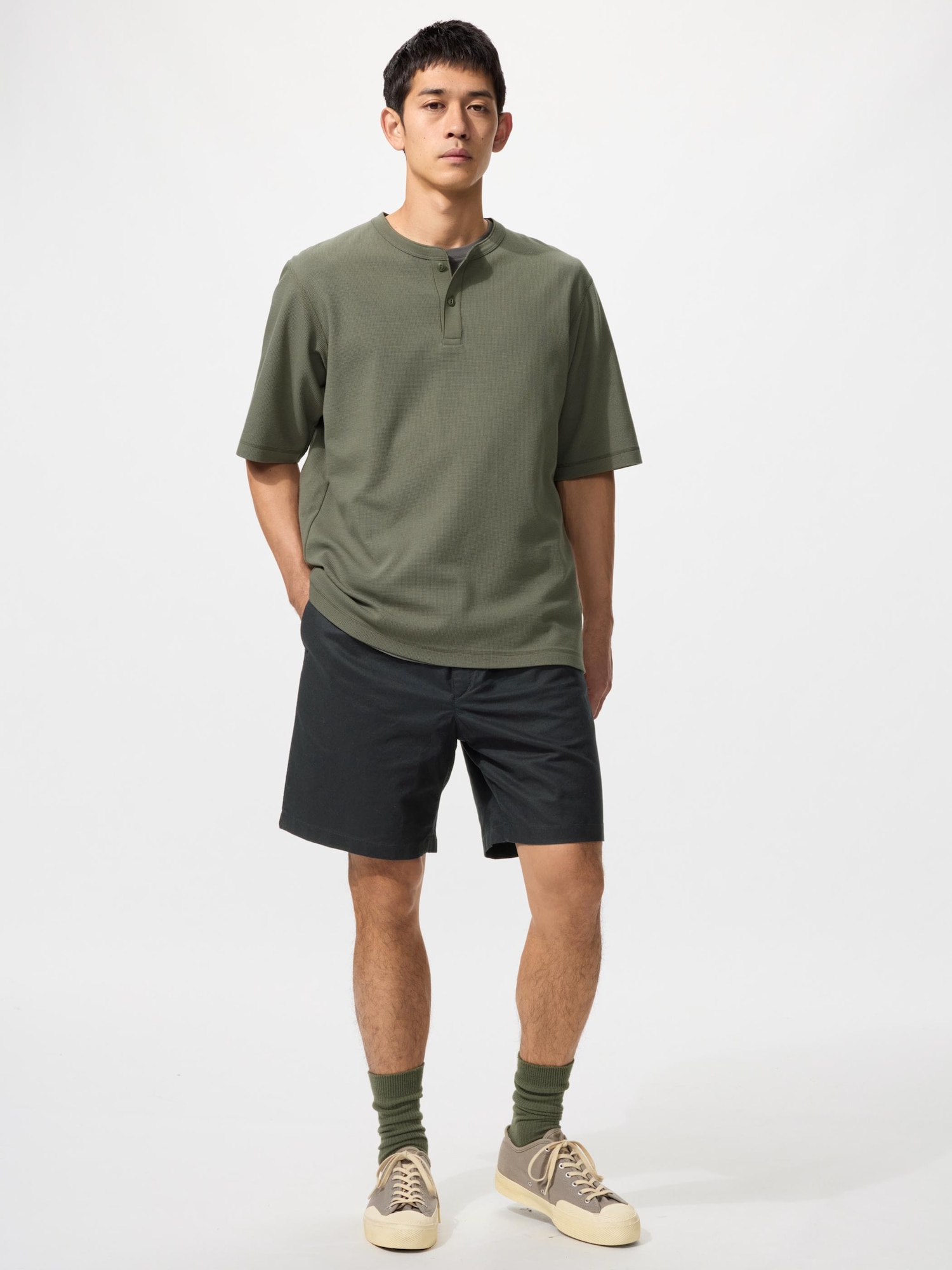 Шорты Uniqlo Linen Blend Easy Short Pants
