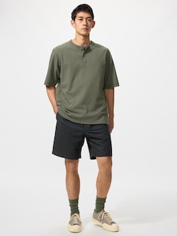 리넨블렌드이지쇼트팬츠