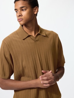 워셔블니트스키퍼폴로스웨터(반팔)