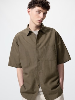 코튼리넨셔츠(반팔)