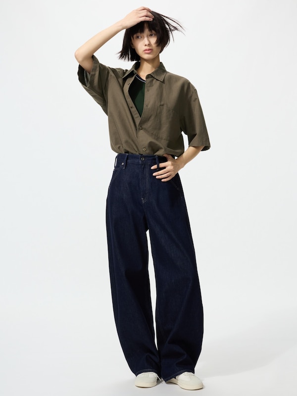 코튼리넨셔츠(반팔)