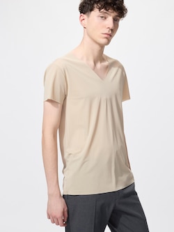 AIRism메쉬V넥T(반팔)