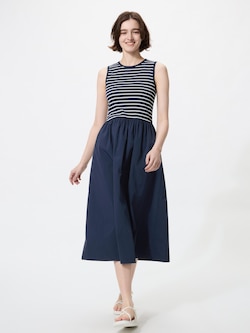 콤비네이션원피스(슬리브리스)