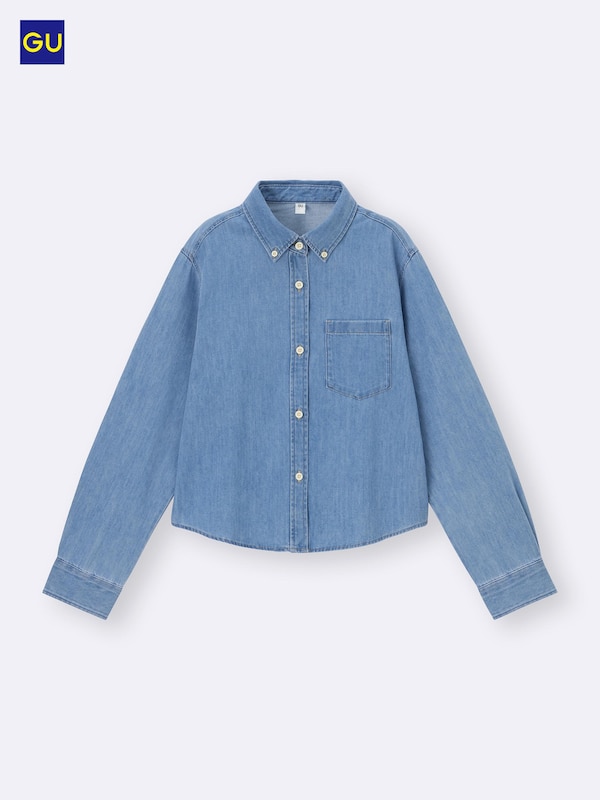 GU데님쇼트셔츠