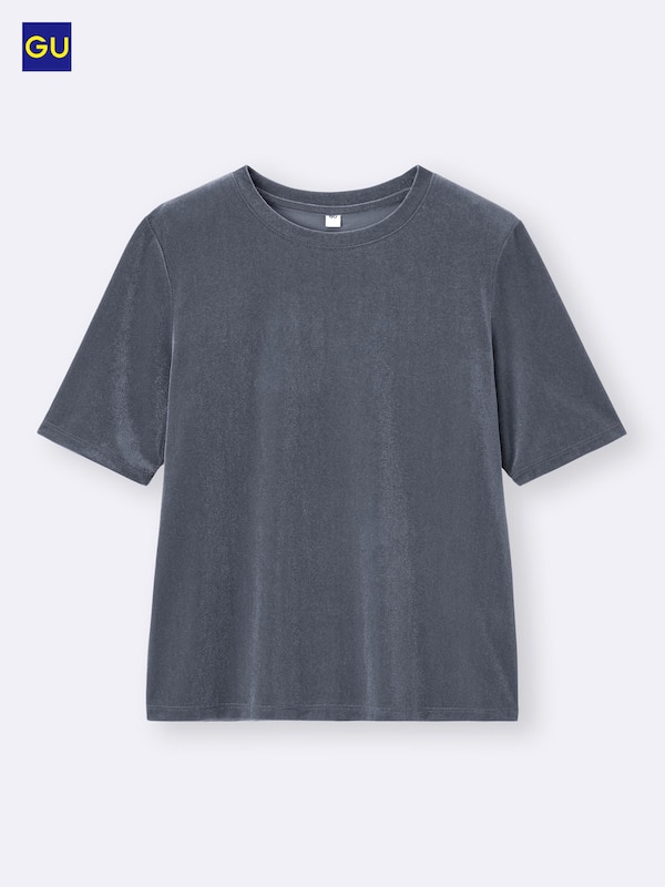 GU시어벨루어티셔츠