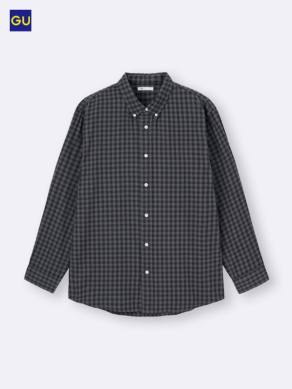 GU코튼체크셔츠