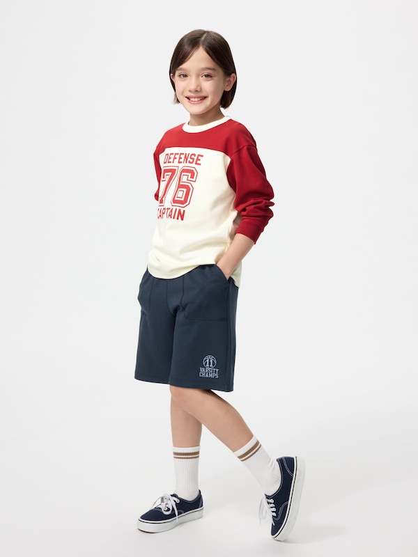 KIDS AIRism코튼하프팬츠(프린트)