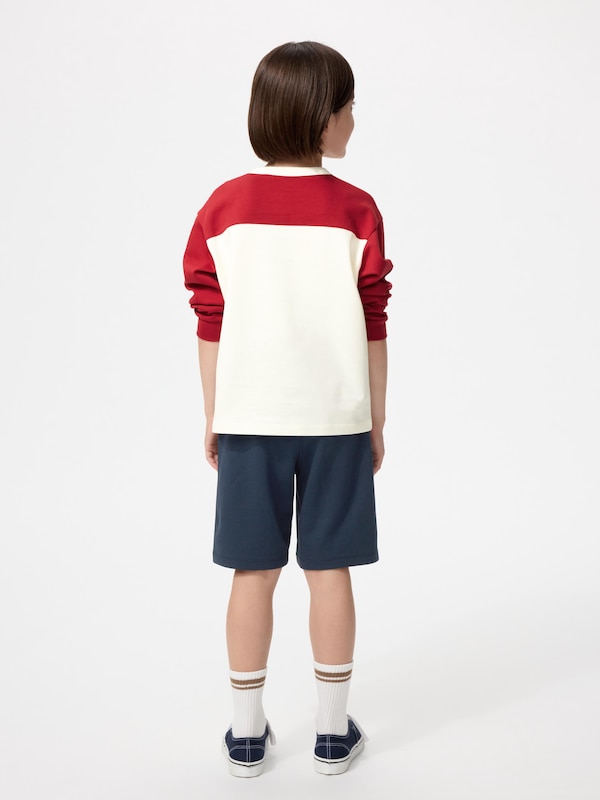 KIDS AIRism코튼하프팬츠(프린트)