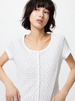 와플풀오픈미니T(패턴)딥넥