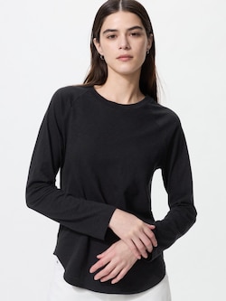 슬러브코튼래글런T(긴팔)