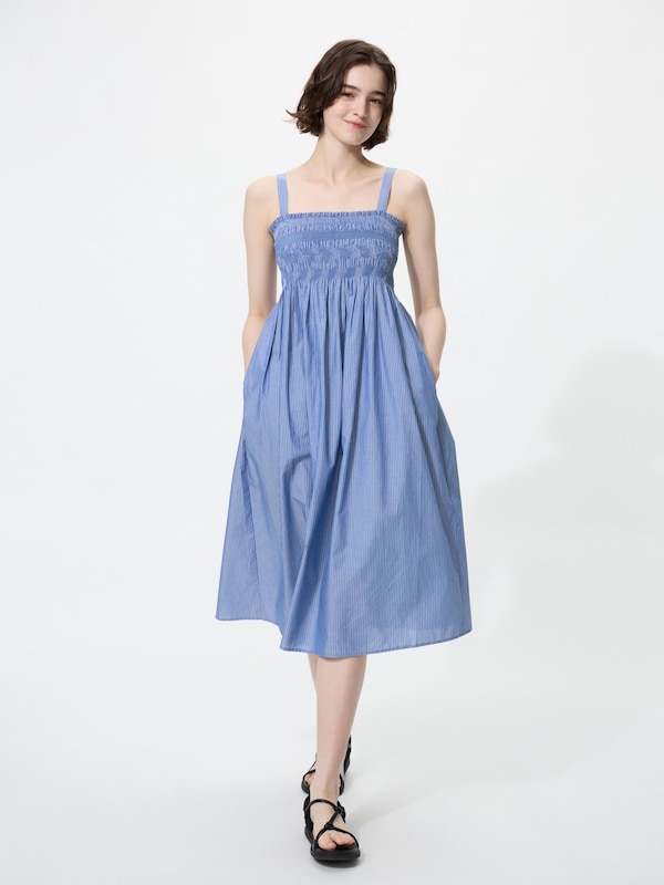 코튼셔링원피스(슬리브리스)스트라이프