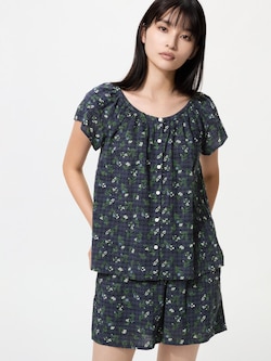 코튼프렌치슬리브세트(플라워)