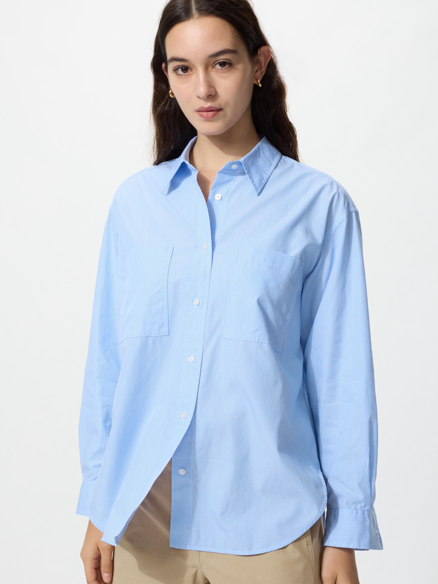 여성 코튼오버사이즈셔츠 | UNIQLO KR
