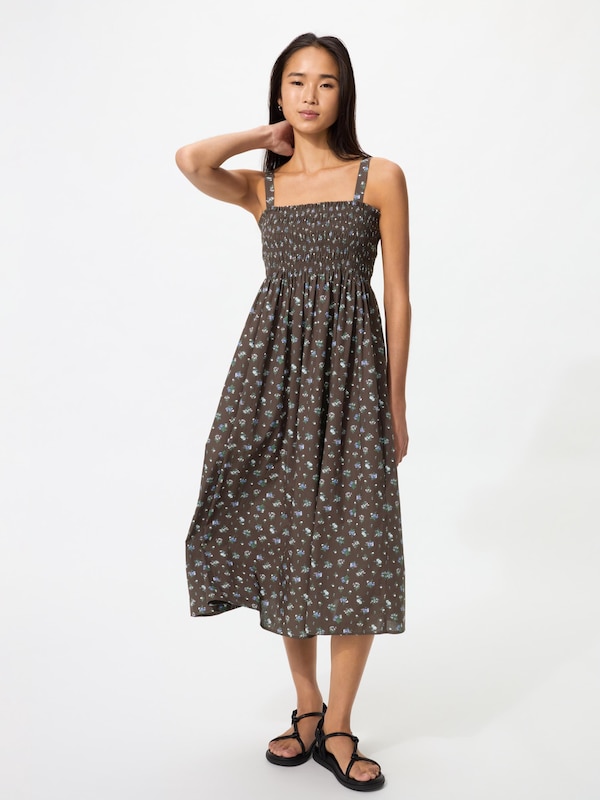 코튼셔링원피스(슬리브리스)프린트