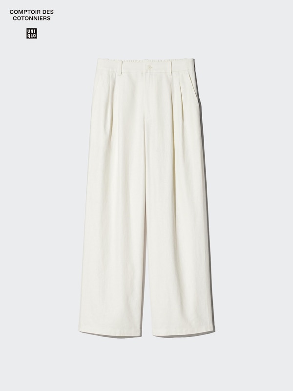 리넨블렌드스트레이트팬츠