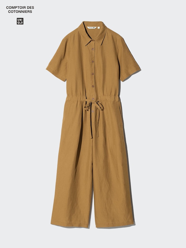 리넨블렌드점프수트