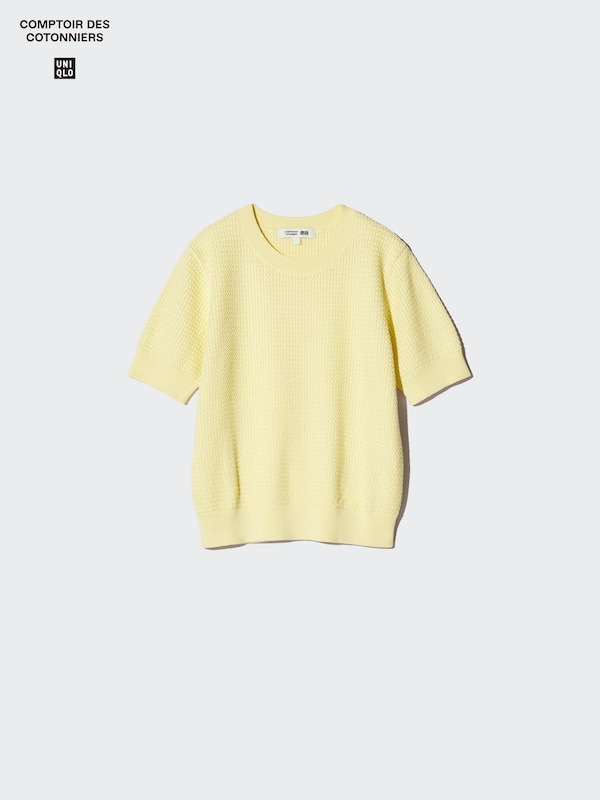 코튼크루넥스웨터(반팔)