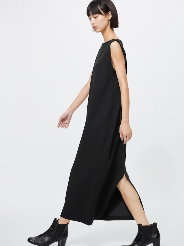 크레이프저지시프트원피스(슬리브리스)