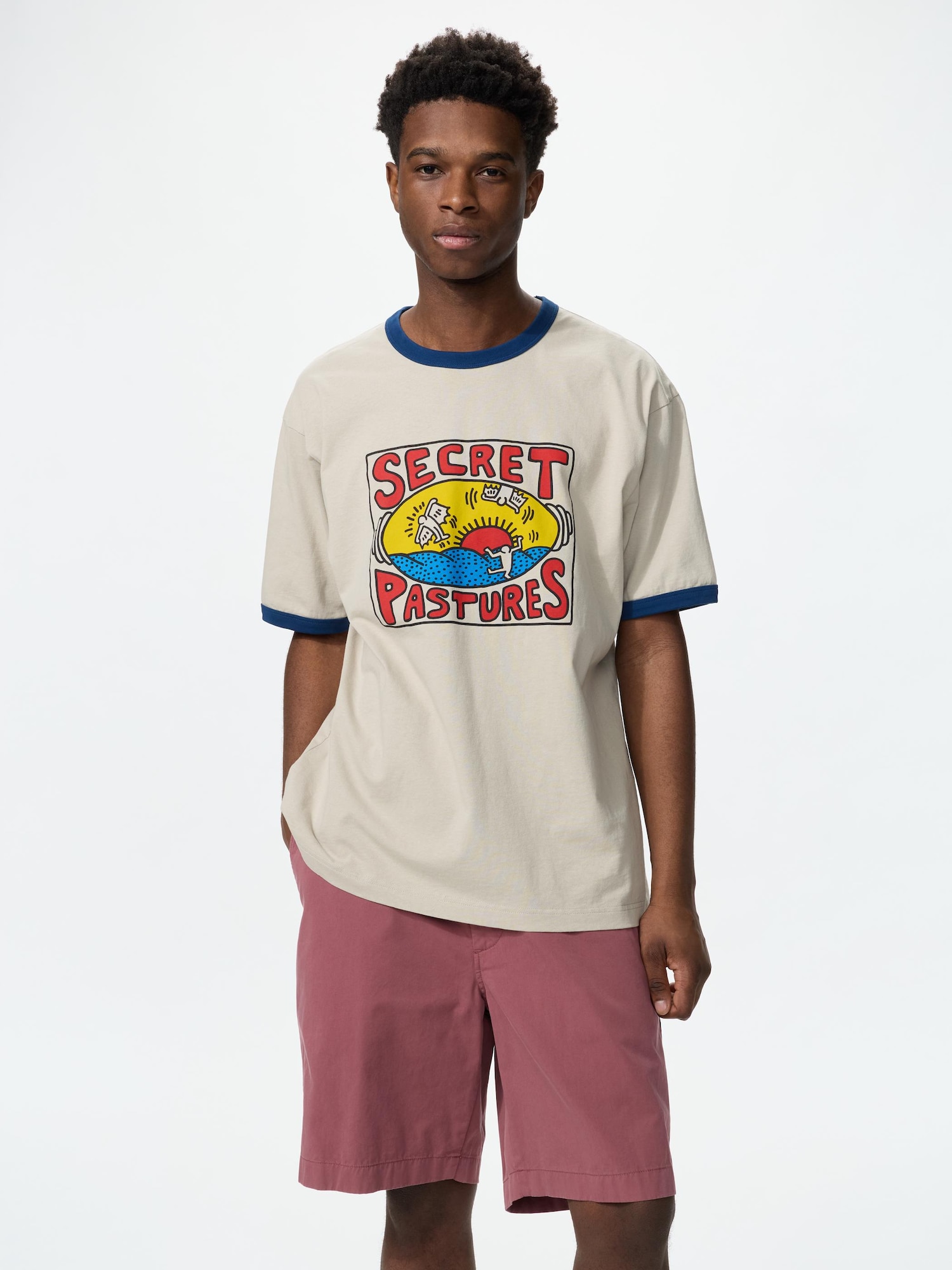 NY POP ART UT (футболка-рингер) Keith Haring
