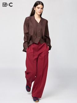 스웨트스트레이트팬츠(다리길이74~77cm·긴기장)