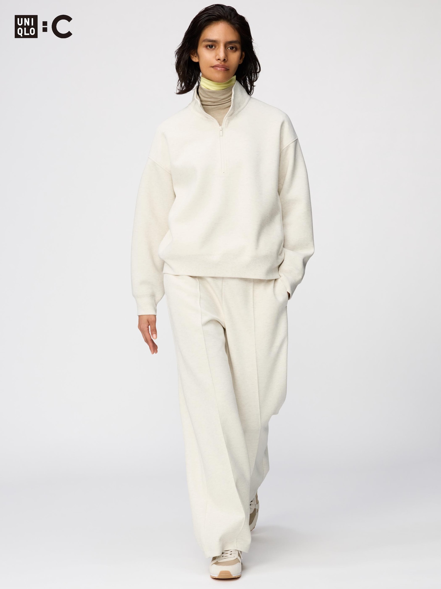 Прямые брюки Sweat (удлиненные, 74–77 см)