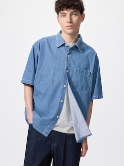 데님오버셔츠(반팔)