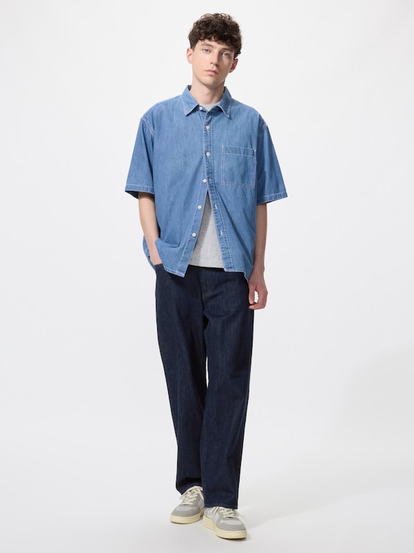 데님오버셔츠(반팔)