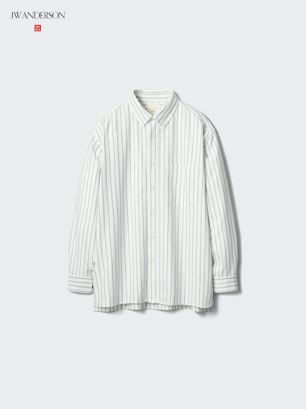 옥스포드오버사이즈셔츠(스트라이프)B