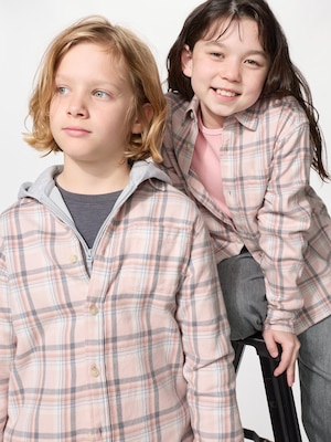 KIDS플란넬체크셔츠A