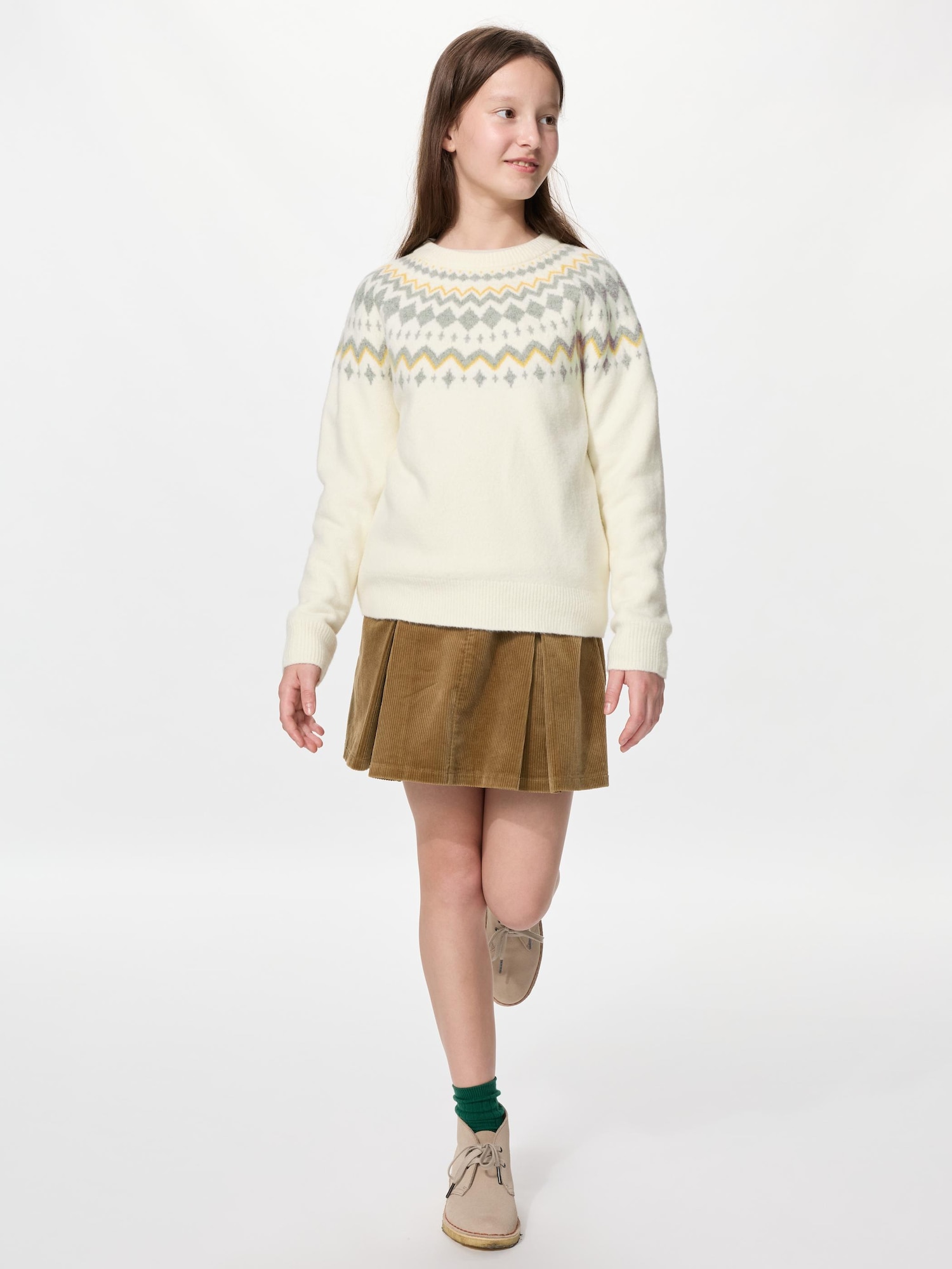 KIDS сви터 Souffle Yarn (Fair Isle)